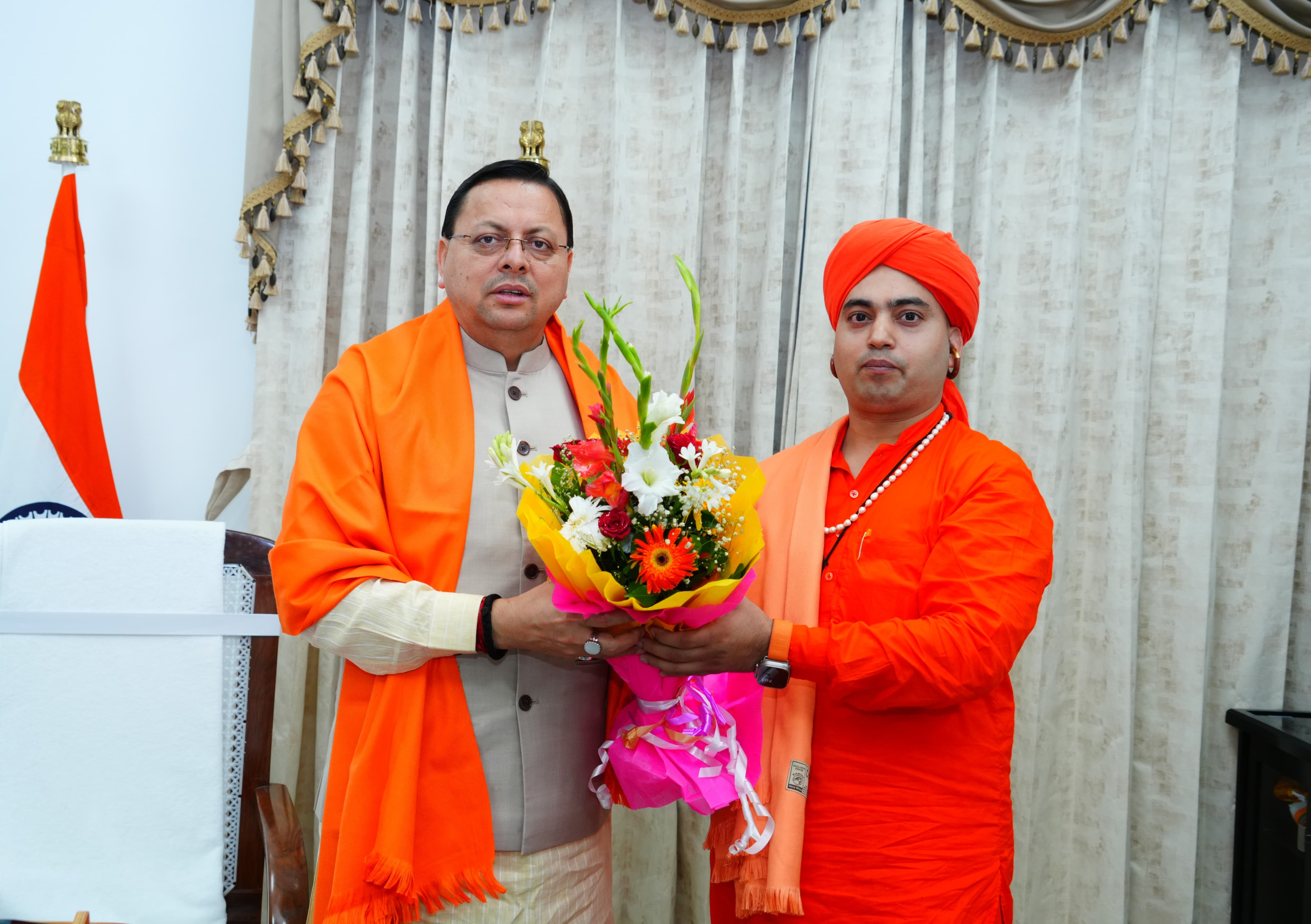 बाबा गोरक्षनाथ धाम, चंपावत में सुविधाओं की मांग - बाबा रामनाथ जी ने मुख्यमंत्री धामी से मुलाकात कर रखी बात