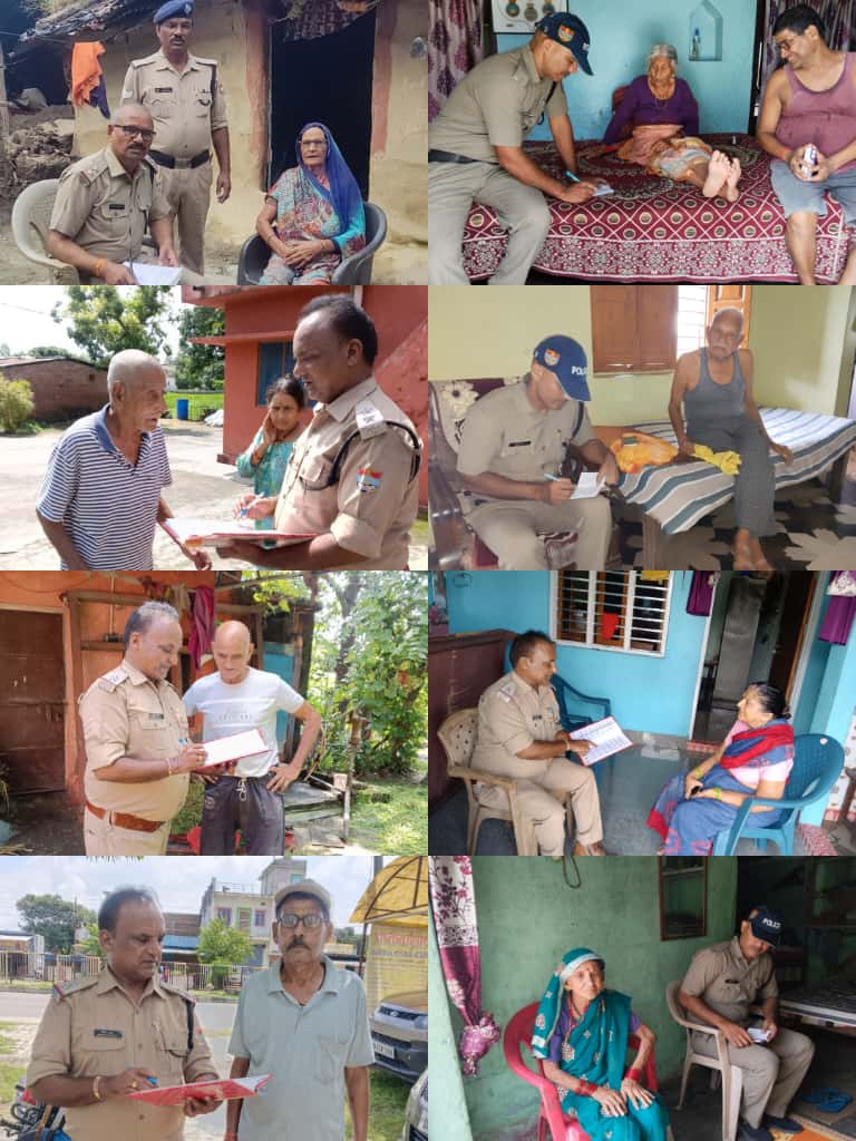 चम्पावत पुलिस का सीनियर सिटीजनों से संवाद, बनबसा व तामली थाना पुलिस ने जानी समस्याएं, दी साइबर सुरक्षा की जानकारी