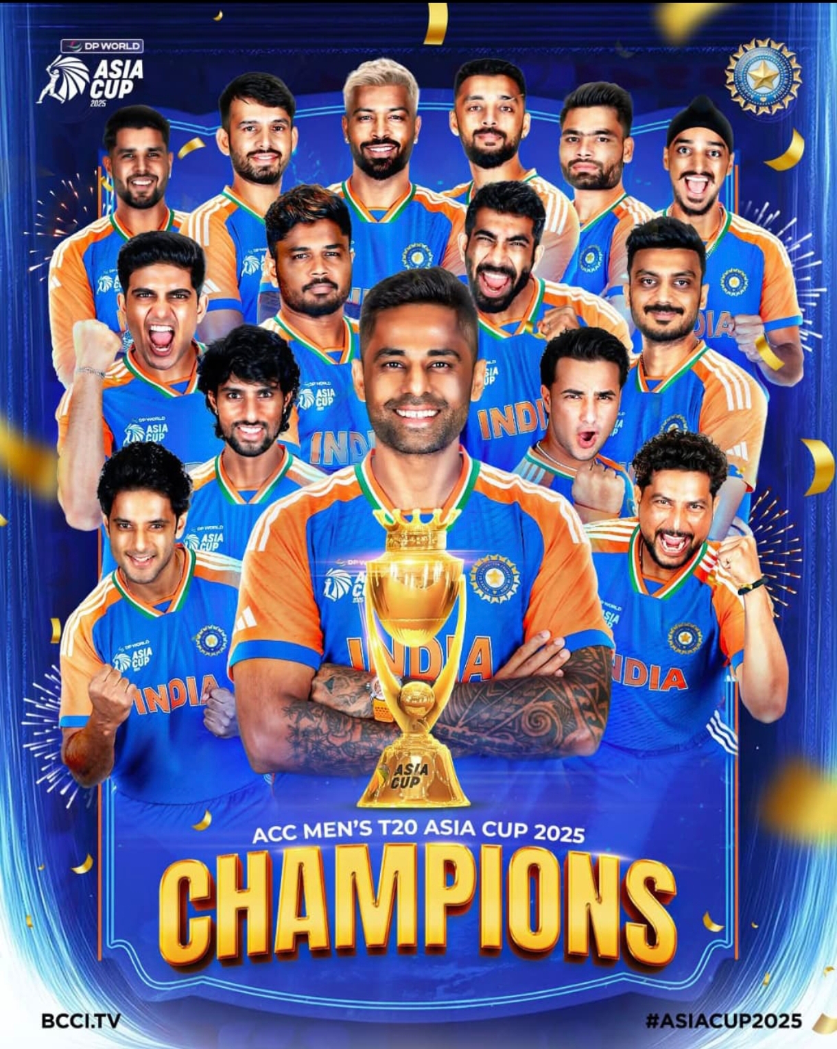 भारतीय टीम का बड़ा फैसला - एसीसी अध्यक्ष मोहसिन नकवी से ट्रॉफी लेने से किया इंकार, बिना ट्रॉफी उठाए समाप्त हुआ समारोह