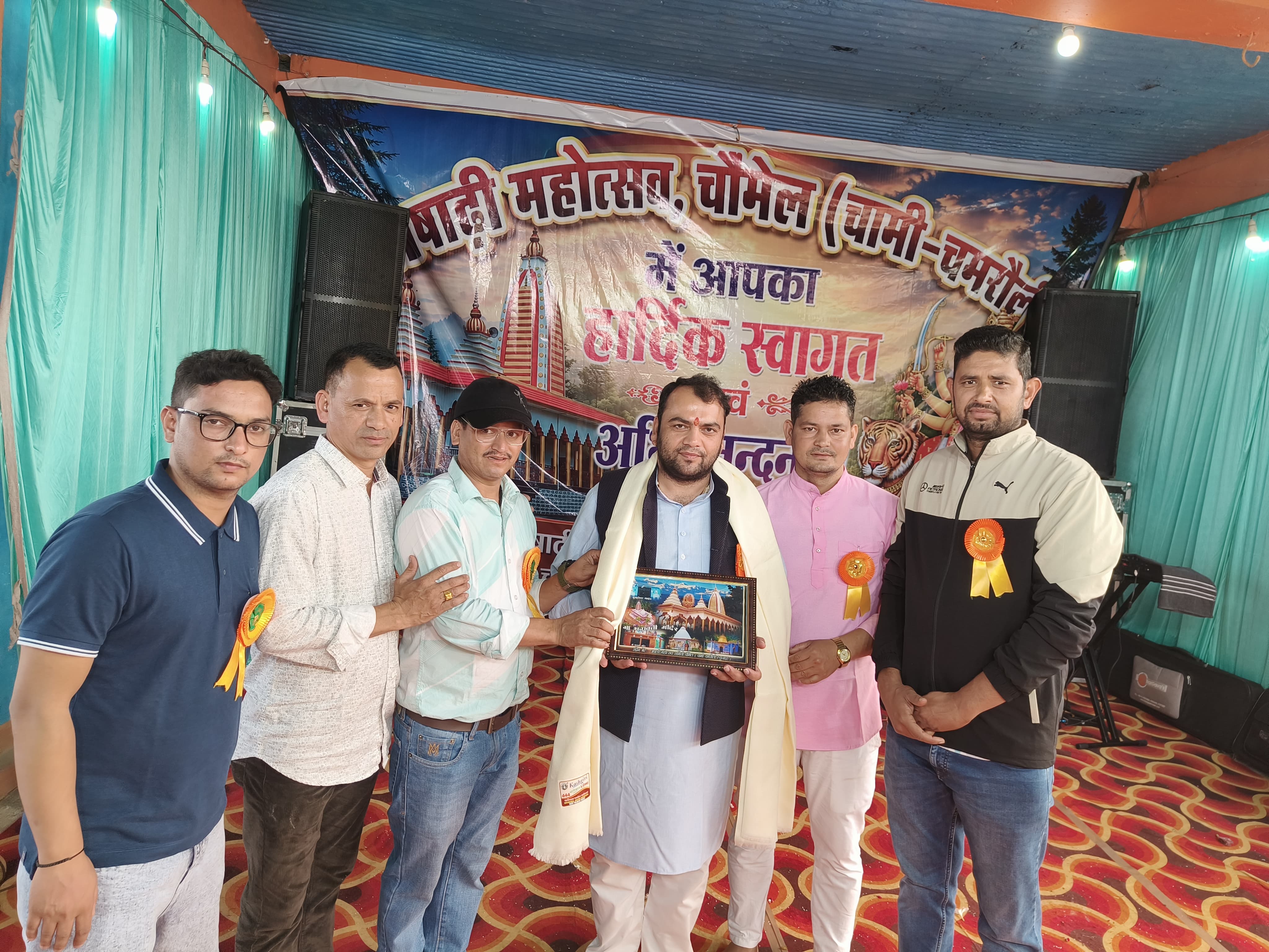 अषाड़ी महोत्सव के तीसरे दिन चौमेल में वॉलीबॉल प्रतियोगिता का शुभारंभ।