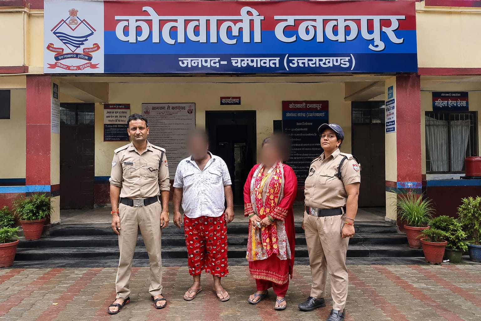 चम्पावत पुलिस की प्रभावी कार्रवाई, NBW में वांछित 2 वारंटी गिरफ्तार