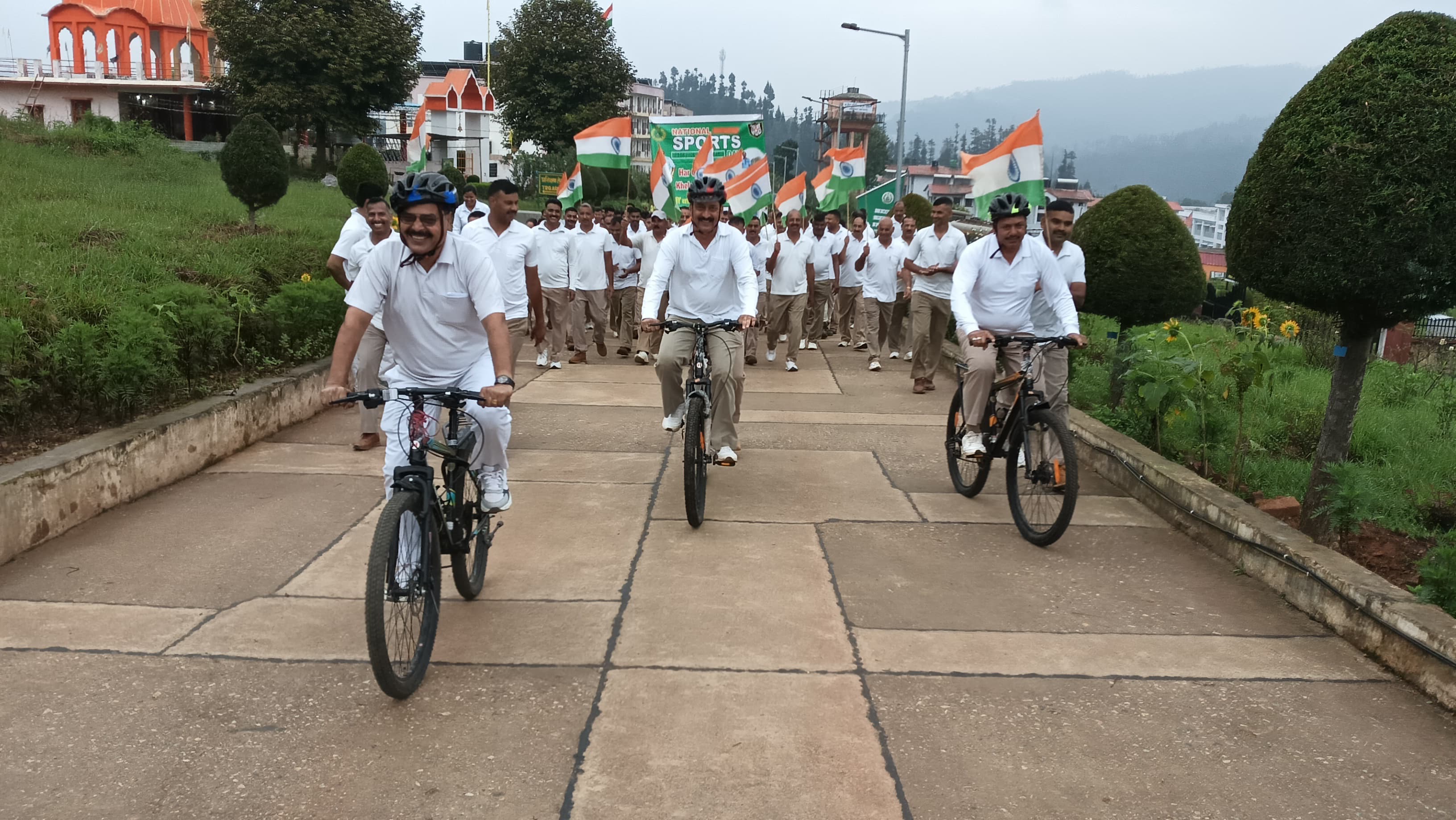 राष्ट्रीय खेल दिवस पर ITBP की 36वीं वाहिनी में दिखा खेलों का जोश।