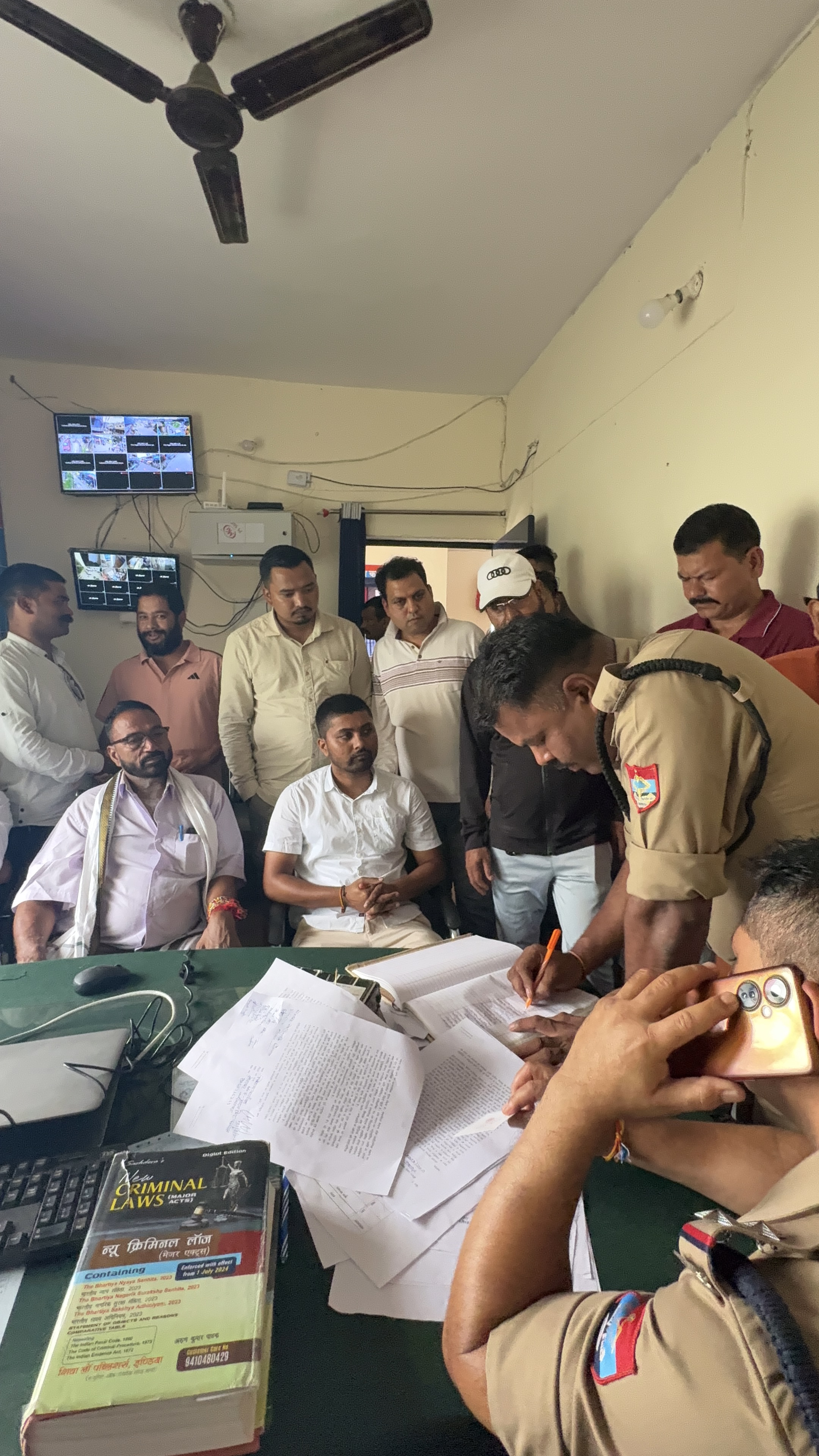 रैली स्थल के कथित शुद्धिकरण पर कांग्रेस मुखर, थाने में दी तहरीर।
